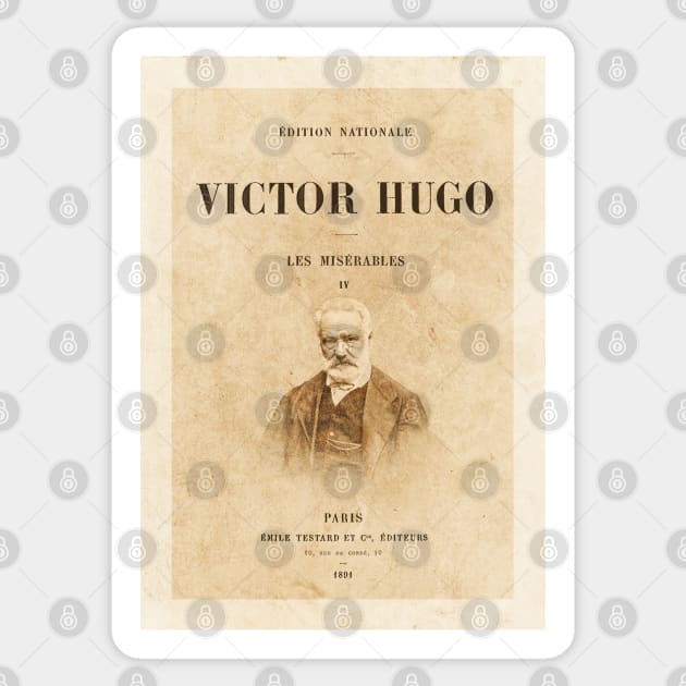 Victor Hugo - Les Miserables, book Sticker by Labonneepoque